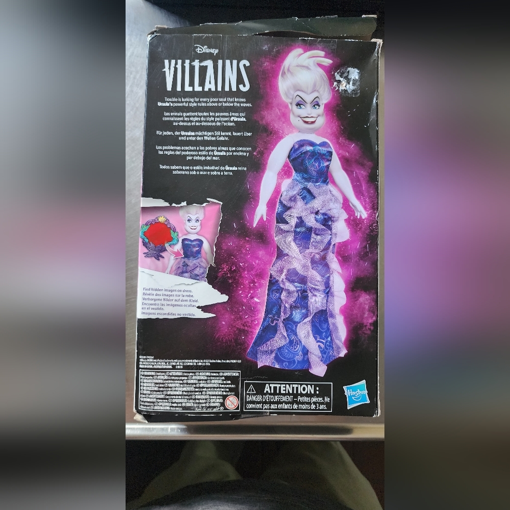 Disney Villains Ursula Fashion Doll Accessories and Removable Clothes Disney